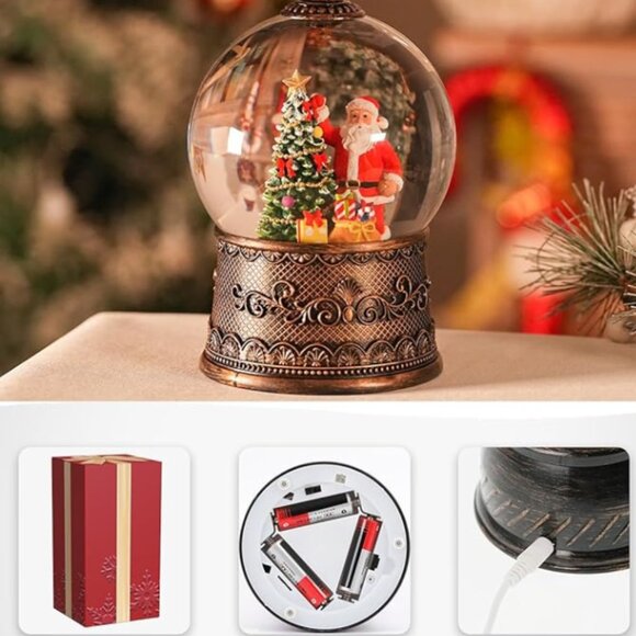 Christmas Snow Globe with Santa Claus - Picture 3 of 6
